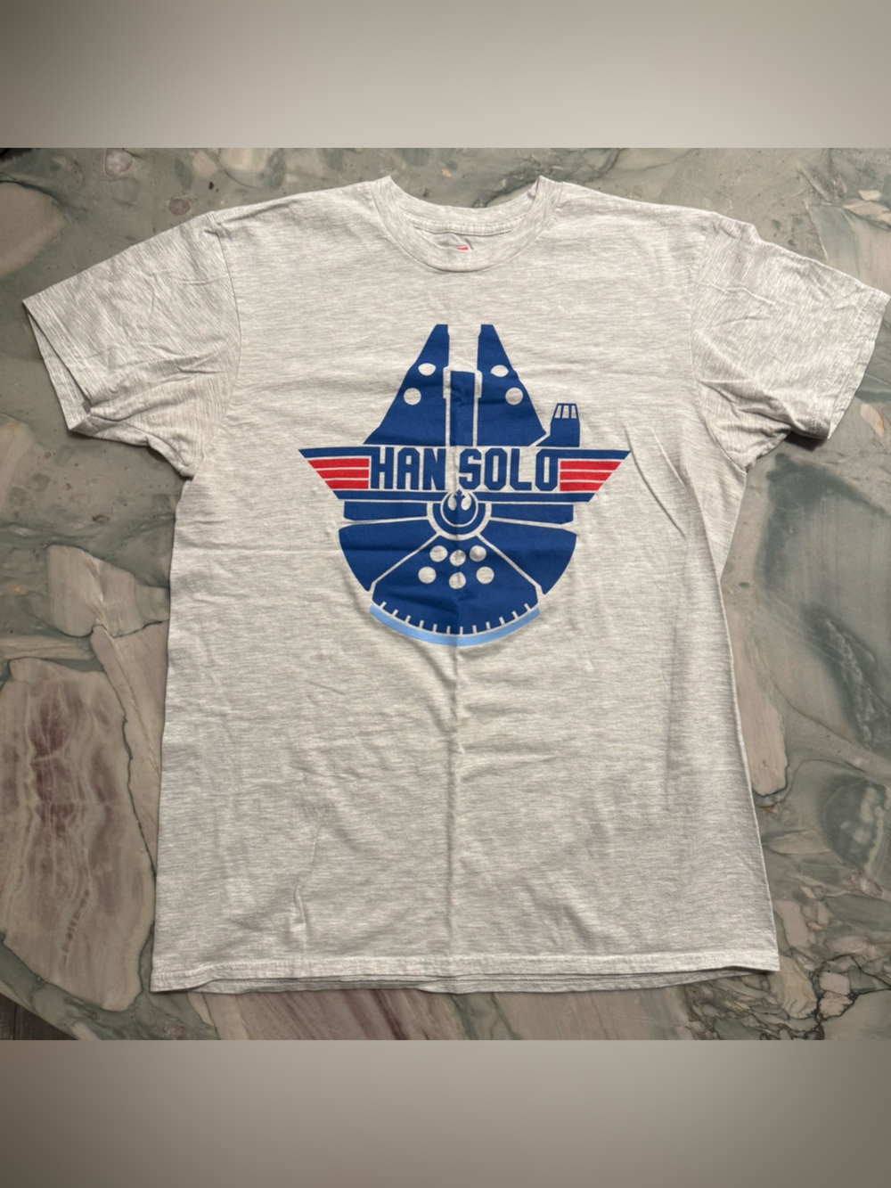 Top Gun Inspired Han Solo Star Wars T-Shirt - Men’s M